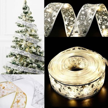 5m LED Dobbelt Lysende Bånd Lysstreng Juletræ D,ZQKLA