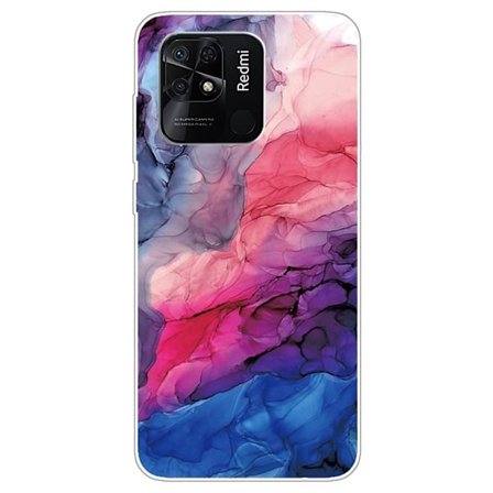 Marble Xiaomi Redmi 10C Suojakotelo - Aqueous Vibrant Pattern