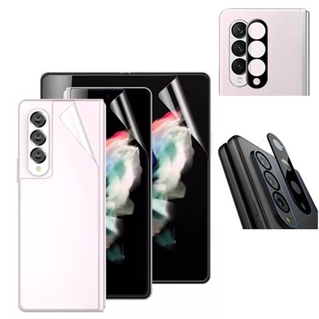 4-in-1 Galaxy Z Fold 3 Skärmskydd 2.5D Kameralinsskydd