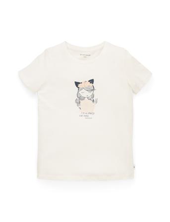 Technical Artwork T-Shirt T-shirts Short-sleeved Hvit Tom Tailor*Betinget Tilbud