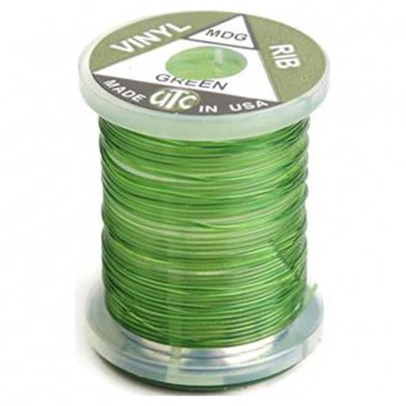 Vinyl D Rib, Midge - Green