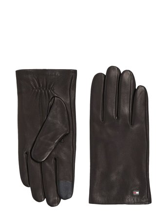 Tommy Hilfiger | Essential Flag Leather Gloves | S/M