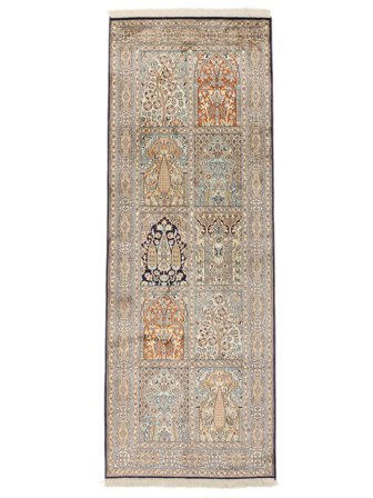Blomstrete Lite Kashmir Ren Silke Teppe 77X206 Silke