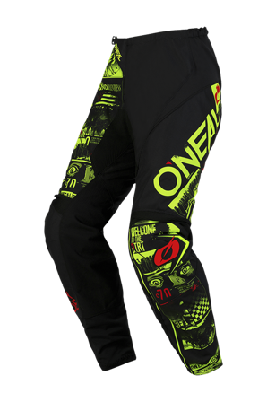 Pantaloni Cross O'Neal Element Attack V.23 Nero-Giallo Neon 42