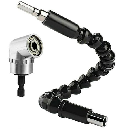Universell Skrutrekker Rettvinkel Drill Fleksibel Aksel Forlengelsesbits Holder Kit