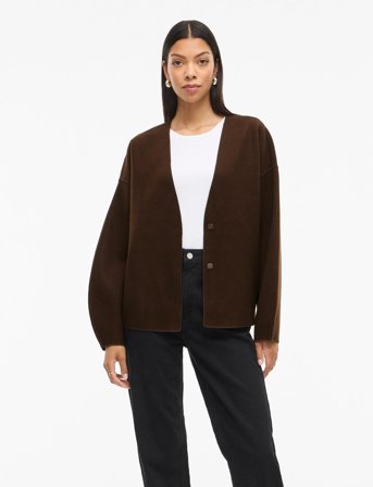 Vila Vijuice Loose L/S Jacket - Noos - Brown - 34