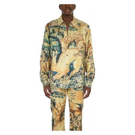 Just Cavalli, Casual Shirts Geel, Heren, Maat:L