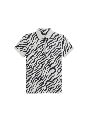 J.Lindeberg - Golf - Tour Tech Print Polo - Grå - Kvinna - XS