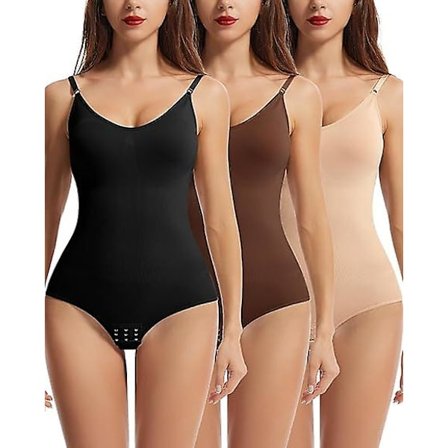 Tummy Control Shapewear Bodysuit för kvinnor Butt Lifter Panties Stretch Slimming Body Shaper ff E
