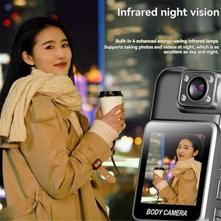 HD-kamera med 128GB SD-kort Bärbar Digital Videobandspelare