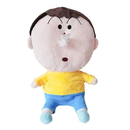 Anime Näsdukslåda Mjuk Fyllning Söta Dockor Kudde Servett Dispenser Fylld Krita Shin-chan Plyschleksak Bil Pappershanddukshållare - ZHENV