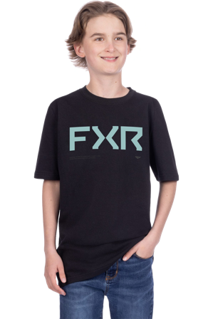 Lasten T-Paita FXR Hydrogen Premium Musta/Bermuda L