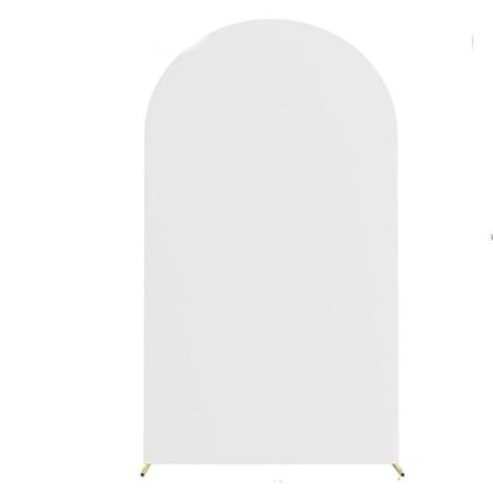 Bryllupsbaggrundsdæksel Arch Stand Covers WHITE 6FT