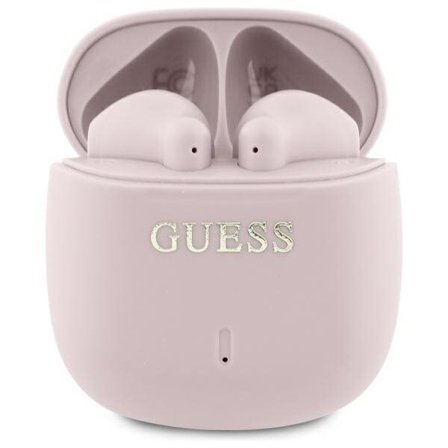 Guess GUTWSJ14ESGP Bluetooth TWS -kuulokkeet + telakointiasema, vaaleanpunainen, Classic Logo
