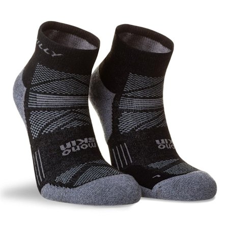 Hilly Supreme Ankle Socks för män 9 UK-11.5 UK Svart/Gråmelerad
