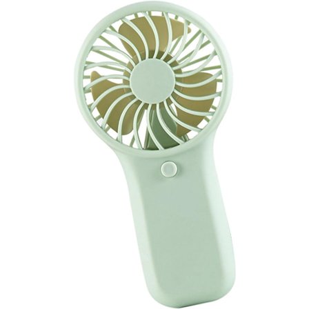 Handhållen fläkt - Portabel handhållen fläkt - Kraftfull handhållen fläkt (Batterier ingår ej, vänligen tillhandahåll egna) (Grön)