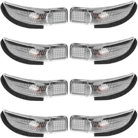 8X Utvendig Sidespeil Blinklys Indikatorlys Lampe Passer Til Prius C 81730- 02140