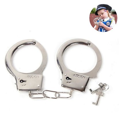 Lekehåndjern Metall Håndjern Klær Tilbehør Scene Fest Rekvisitter Barnehåndjern