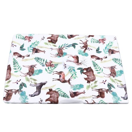 Elastiskt Dra-på-lakan för Spjälsäng, Mjukt, Ventilerande, Maskintvättbart Madrasskydd för Oval Dyna