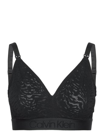 Unlined Bralette Lingerie Bras & Tops Maternity Bras Bralette Svart Calvin Klein*Betinget Tilbud