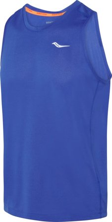 Saucony Men's Stopwatch Singlet Men Short sleeved fitness sweater Blue M
