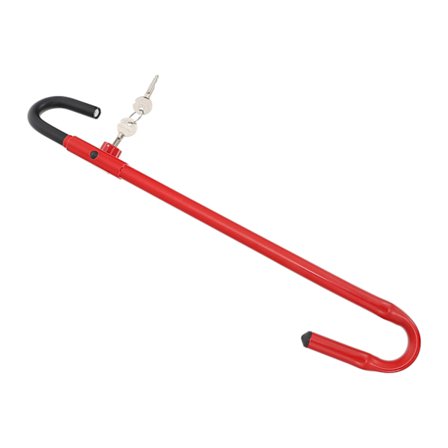 Röd universell bilsäkerhetsprodukt stöldskyddslås för ratt till bromspedal