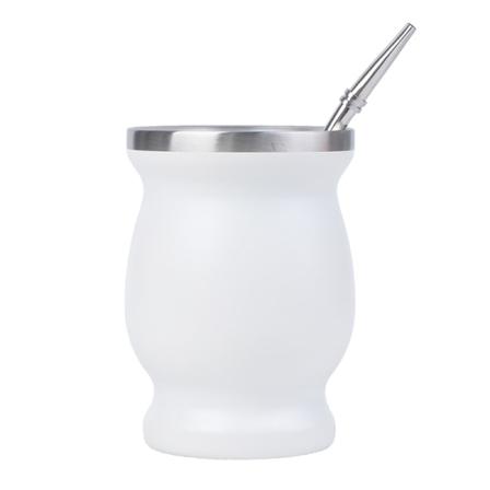 Yerba Mate Cup Rostfritt Stål 8oz Argentinska Yerba Mate