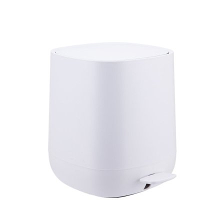 Avfallsbehållare för badrum, 5 liter, mjukstängande, fotpedal