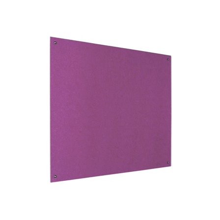 Recycled fire-retardant noticeboard, 1500x1200 mm, purple