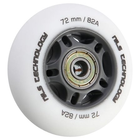 Hvid PU 72x24 82A Hjul & ABEC-9 lejesæt