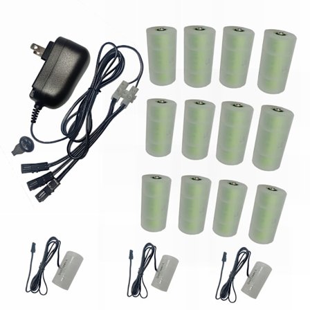 Batterieliminatorer 3V-12V Justerbar Strömförsörjning för LED-ljus Ersätt 2-8st 1.5V LR14 AM2 C Batteri