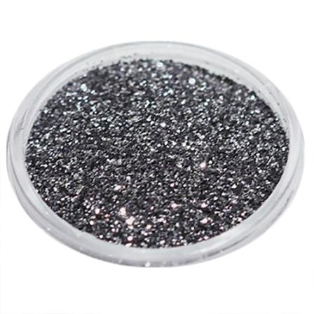 Nagelglitter - Finkornigt - Grå - 8ml - Glitter Grå