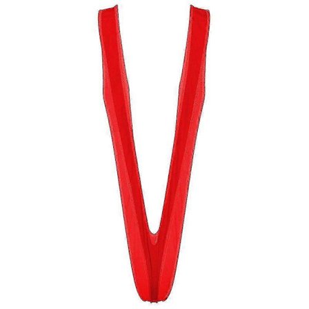 Monokini Badedrakt i Én Del for Menn, Badedrakt for Mann, Ensfarget Dyp V-hals Body Mankini Badeklær Svømming Strandklær