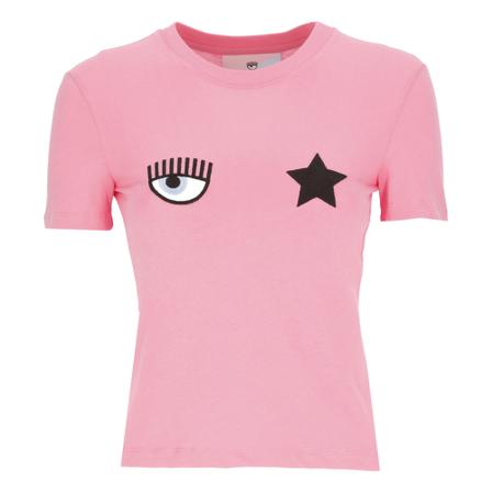 Chiara Ferragni Collection T-shirt rosa, Dam, Dam, Storlek: 2XS