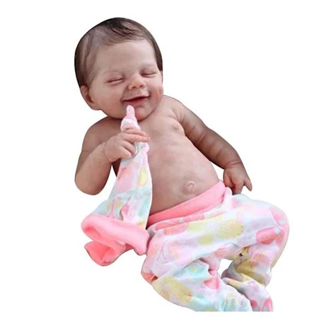 [CA] Silikondocka i tvättbar silikon, mjuk och söt, som en riktig bebis, lätt att Rosa