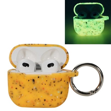 AirPods 3 självlysande fodral med spänne - Gul