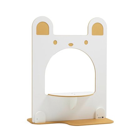 Play room divider FOREST, bear, white/yellow