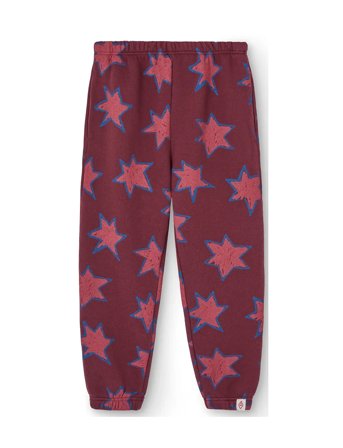 THE ANIMALS OBSERVATORY Stars Dromedary Sweatpants - Burgundy - 8 Y