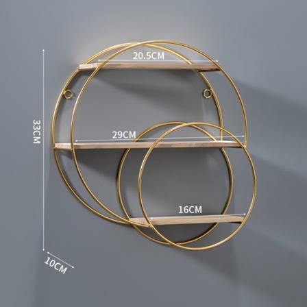 Opbevaringsstativ Væg Opbevaringsstativ SEMICIRCLE GULD SEMICIRCLE GULD Semicircle Gold