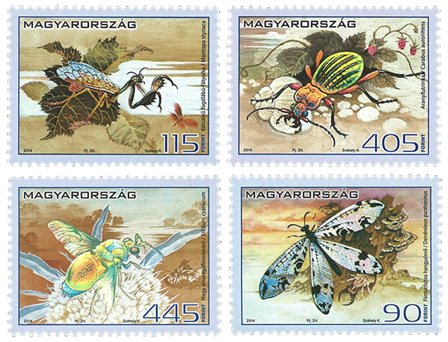 Ungarn - Insekter - Postfrisk sæt 4v