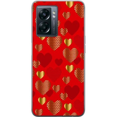 Kompatibelt Mobilskal till OnePlus OnePlus Nord N300 GoldenHearts