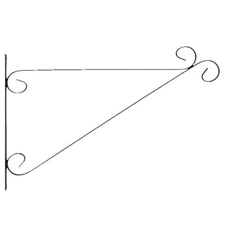 Jern ophænger - Sort - L 47 x H 32 cm