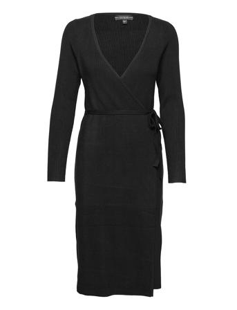 Es Ls Everly Wrap Dress Black GUESS Jeans
