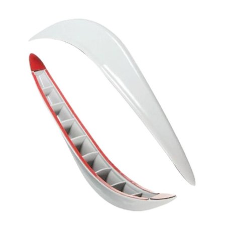 2 stk Anti-kollisjonsripe støtfanger Hjørnebeskyttelseslist Hvit Hvit