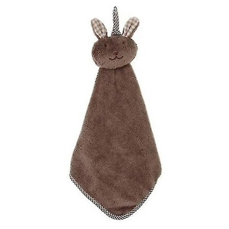 Søt Kanin Korallfleece Håndkle Kjøkken Henger Vaskelapp Mote Vakker