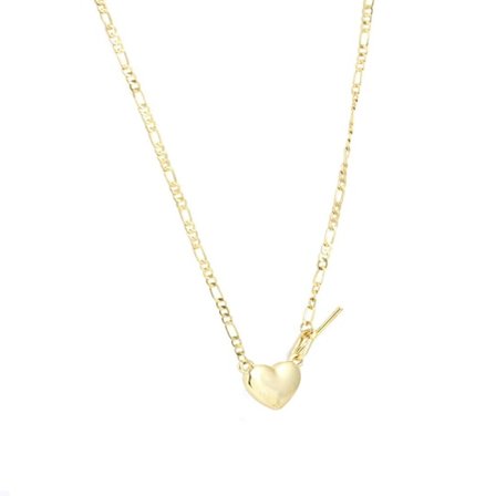 Guld Halsband med Hjärtformat Hänge / Enkelt Blankt Hjärta