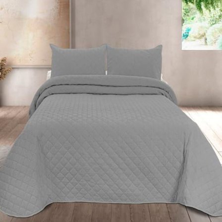 Sengetæppe - PIERRE CARDIN - EGNA - 235 x 270 cm - Silke touch - Fin polstring