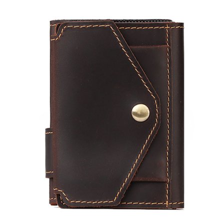 Vintage RFID-esto Money Wallet Automaattinen pop-up-luottokortti case