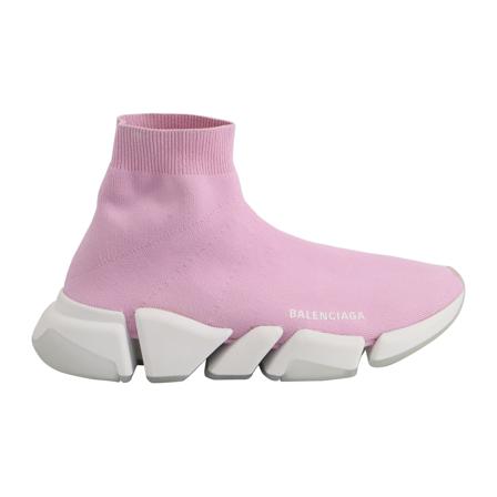 Balenciaga Vintage Pre-owned Speed 2.0 Recycled Knit Sneakers rosa, Herr, Herr, Storlek: 40 EU