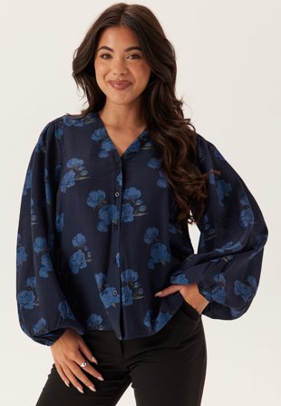 Happy Holly-Balloon Sleeve Blouse-36/38